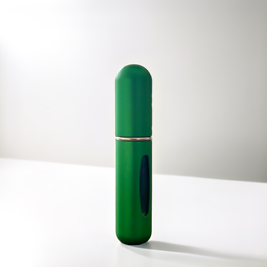 Hervulbare parfum flesje 5 ml, mat groen