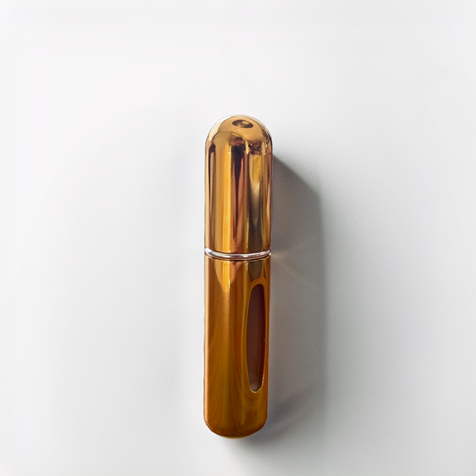 Hervulbare parfum flesje 5ml, glans goud